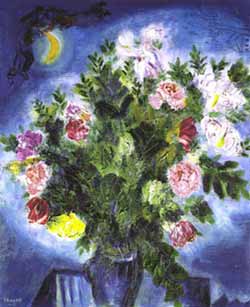 Bouquet Flowers on Marc Chagall S Painting Bouquet Of Flowers